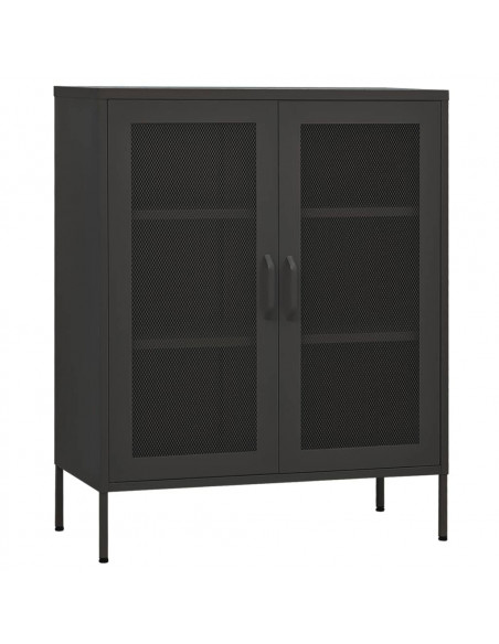 Armadietto Antracite 80x35x101,5 cm in Acciaio