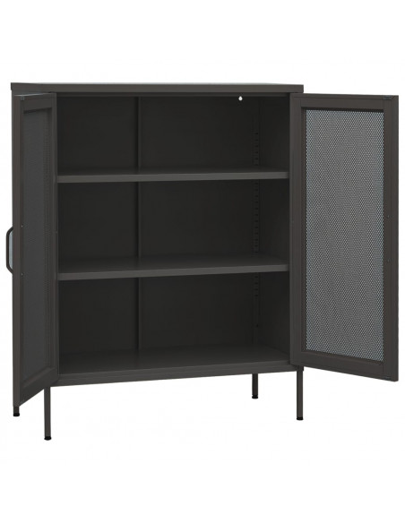 Armadietto Antracite 80x35x101,5 cm in Acciaio