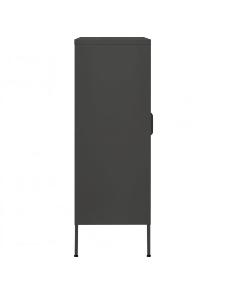 Armadietto Antracite 80x35x101,5 cm in Acciaio