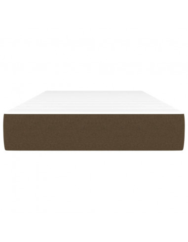Materasso a Molle Insacchettate Marrone Scuro 90x200x20 cm