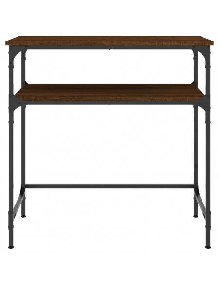 Tavolino Consolle Rovere Marrone 75x35,5x75cm Legno Multistrato