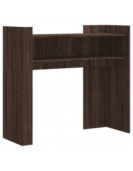 Tavolino Consolle Rovere Fumo 100x35x90 cm in Legno Multistrato