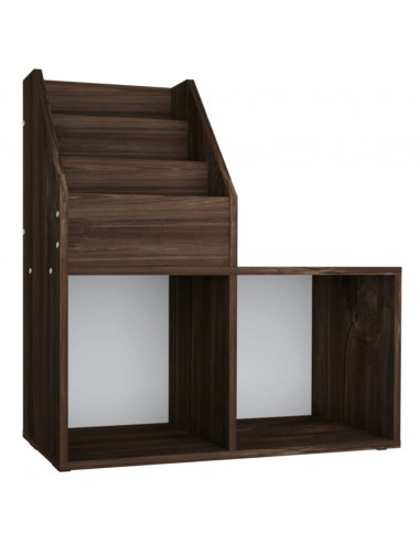 Portariviste Bambini Rovere Fumo 71x30x78,5cm Legno Multistrato