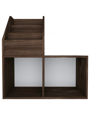 Portariviste Bambini Rovere Fumo 71x30x78,5cm Legno Multistrato