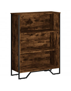 Libreria Rovere Fumo 80x31x106 cm in Legno Multistrato 2