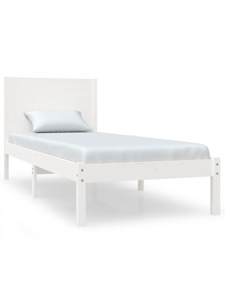 Giroletto Bianco in Legno Massello 75x190 cm Small Single