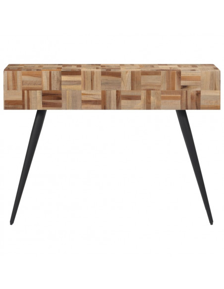 Tavolino Consolle 110x34x80 cm Teak Massello di Recupero