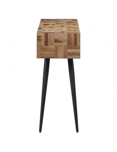 Tavolino Consolle 110x34x80 cm Teak Massello di Recupero