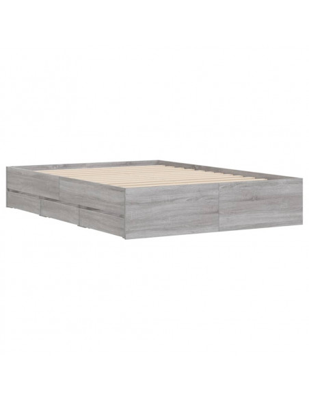 Giroletto Cassetti Grigio Sonoma 120x190 cm Legno Multistrato