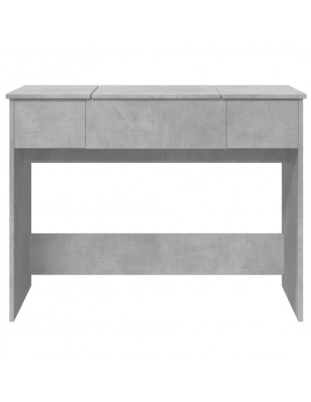 Toeletta con Specchio Grigio Cemento 100x45x76 cm