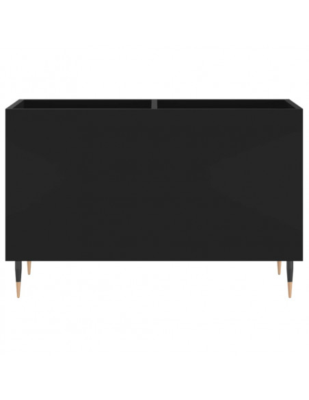 Mobile Porta Dischi Nero 74,5x38x48 cm in Legno Multistrato