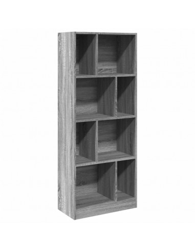 Libreria Grigio Sonoma 57x28,5x141 cm in Legno Multistrato
