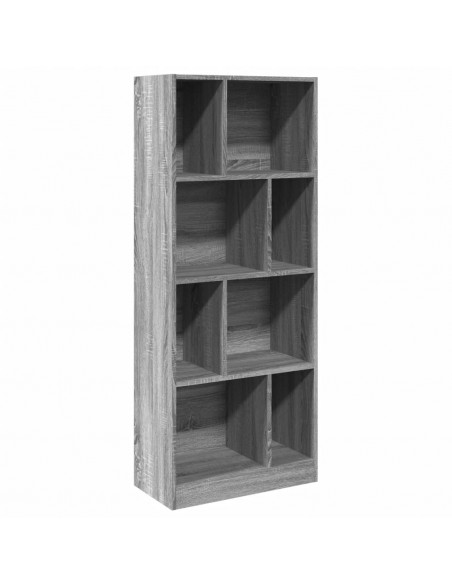Libreria Grigio Sonoma 57x28,5x141 cm in Legno Multistrato