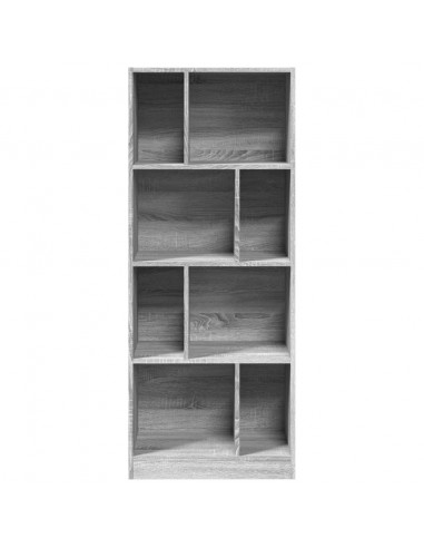 Libreria Grigio Sonoma 57x28,5x141 cm in Legno Multistrato