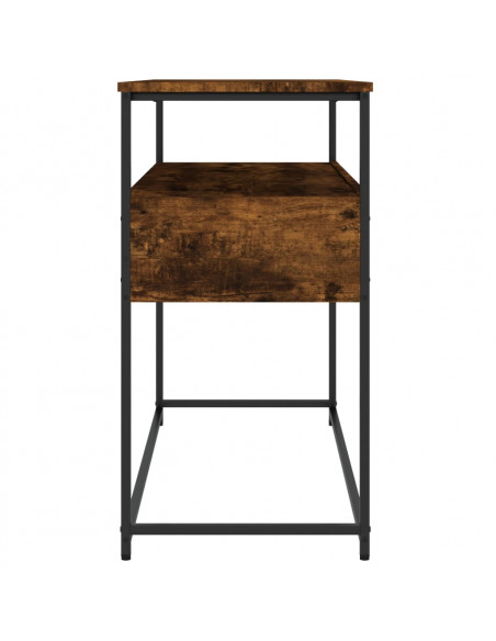 Tavolino Consolle Rovere Fumo 100x40x75 cm in Legno Multistrato
