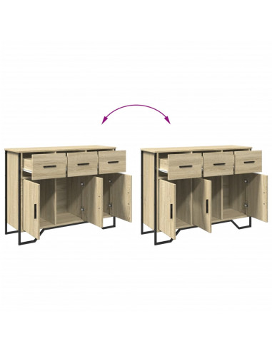 Credenza Rovere Sonoma 97x32,5x74,5 cm in Legno Multistrato