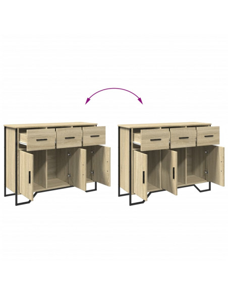 Credenza Rovere Sonoma 97x32,5x74,5 cm in Legno Multistrato