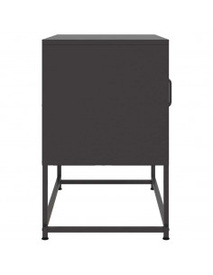 Mobile TV Nero 68x39x60,5 cm in Acciaio 2