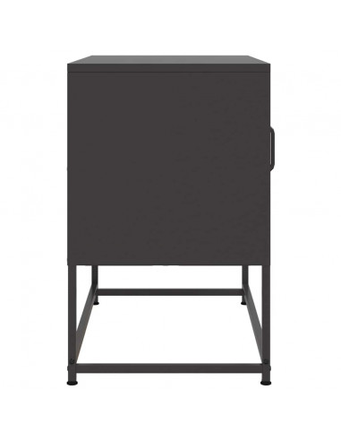 Mobile TV Nero 68x39x60,5 cm in Acciaio