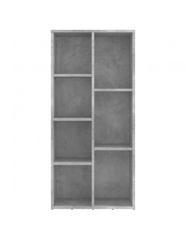 Libreria Grigio Cemento 50x25x106 cm in Legno Multistrato