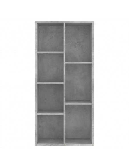 Libreria Grigio Cemento 50x25x106 cm in Legno Multistrato