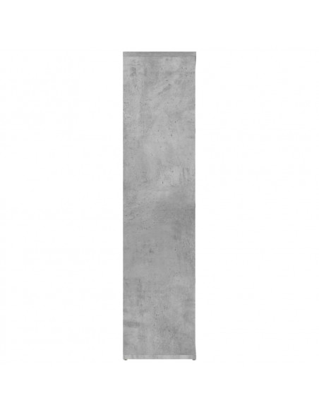 Libreria Grigio Cemento 50x25x106 cm in Legno Multistrato