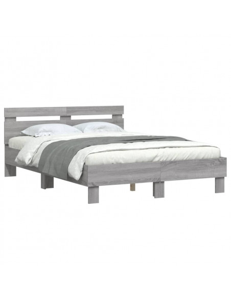 Giroletto Testiera Grigio Sonoma 120x190 cm Legno Multistrato