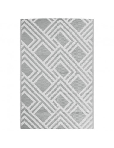 Tappeto da Esterni Grigio 120x180 cm in PP