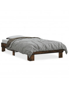 Giroletto Rovere Fumo 100x200 cm in Legno Multistrato e Metallo 2