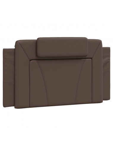 Letto con Materasso Marrone 100x200cm in Similpelle