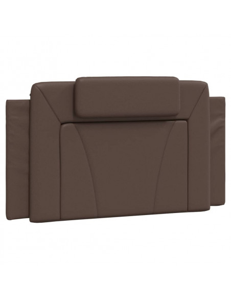 Letto con Materasso Marrone 100x200cm in Similpelle