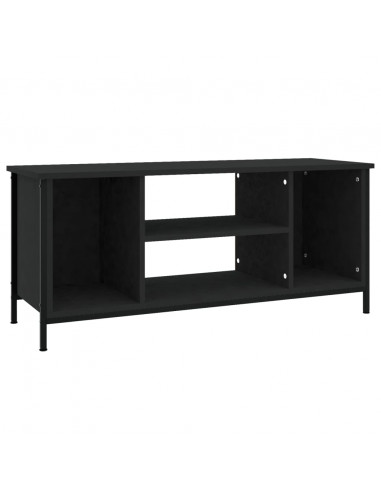 Mobile Porta TV Nero 102x35x45 cm in Legno Multistrato