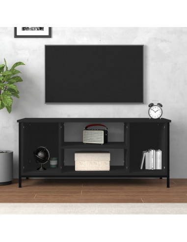 Mobile Porta TV Nero 102x35x45 cm in Legno Multistrato