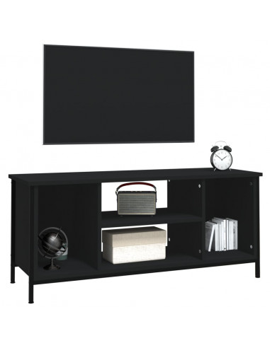 Mobile Porta TV Nero 102x35x45 cm in Legno Multistrato