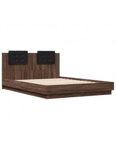 Giroletto Testiera Rovere Marrone 120x200 cm Legno Multistrato