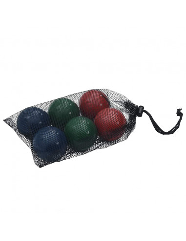 Set Bocce 8 pz con Custodia Trasporto in Legno Massello di Pino