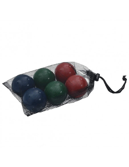 Set Bocce 8 pz con Custodia Trasporto in Legno Massello di Pino