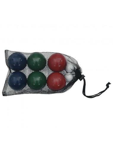 Set Bocce 8 pz con Custodia Trasporto in Legno Massello di Pino