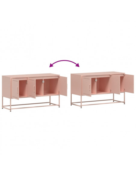 Mobile TV Rosa 100,5x39x60,5 cm in Acciaio