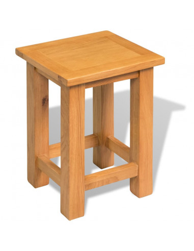 Tavolini da Salotto 2 pz 27x24x37 cm Legno Massello di Rovere