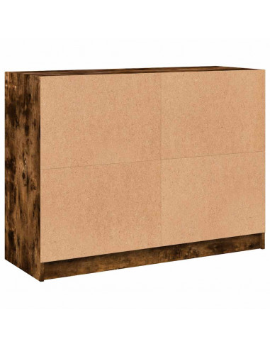 Credenza Rovere Fumo 102x37x75,5 cm in Legno Multistrato