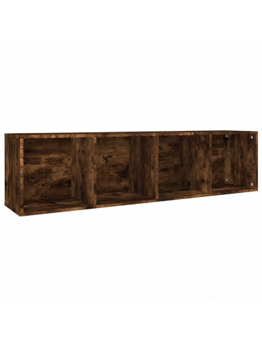 Libreria/Mobile TV Rovere Fumo 36x30x143cm in Legno Multistrato