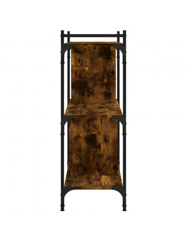 Libreria Rovere Fumo 3 Ripiani 76x32x88 cm Legno Multistrato