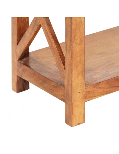 Libreria 60x30x160 cm Legno Massello Acacia Finitura Miele