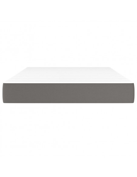 Materasso a Molle Grigio 120x200x20 cm in Similpelle