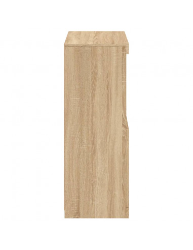 Armadietto con Luci LED Rovere Sonoma in Legno Multistrato