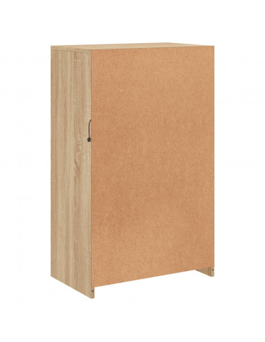 Armadietto con Luci LED Rovere Sonoma in Legno Multistrato