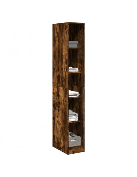 Armadio Rovere Fumo 30x50x200 cm in Legno Multistrato
