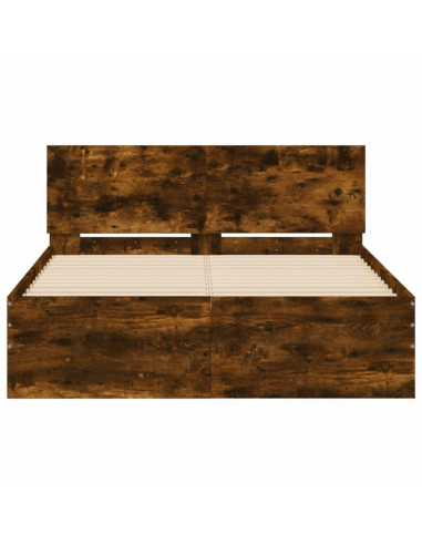 Giroletto con Testiera Rovere Fumo 135x190 cm