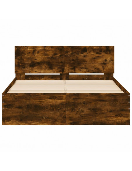 Giroletto con Testiera Rovere Fumo 135x190 cm
